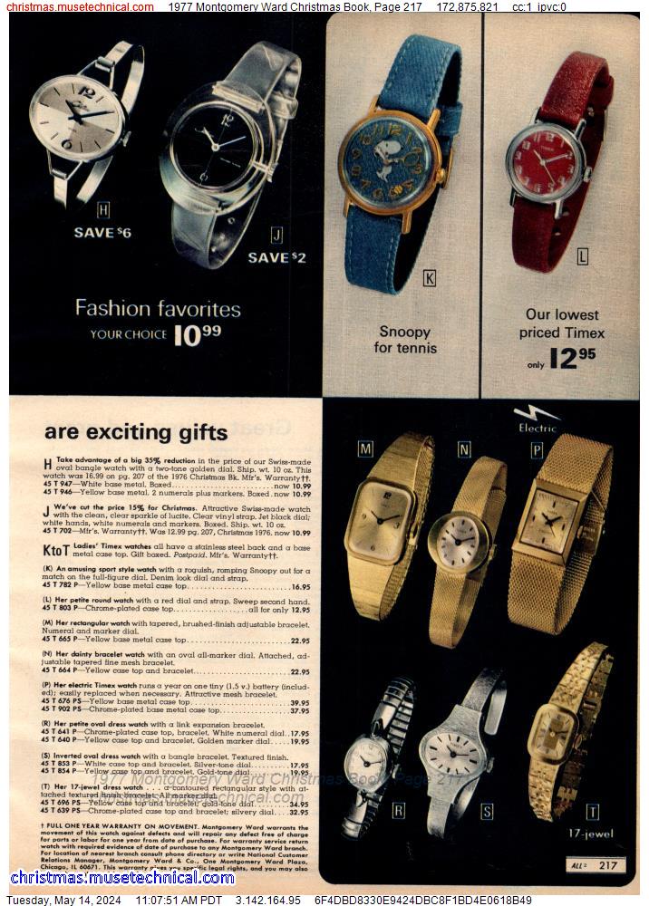 1977 Montgomery Ward Christmas Book, Page 217