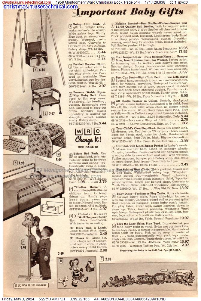 1959 Montgomery Ward Christmas Book, Page 514