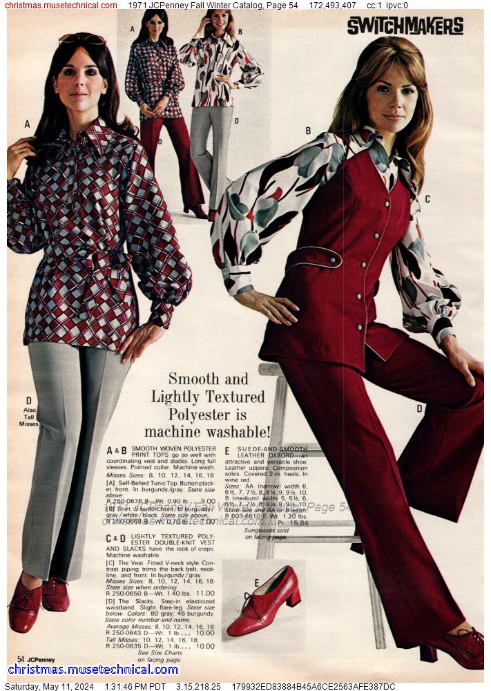 1971 JCPenney Fall Winter Catalog, Page 54