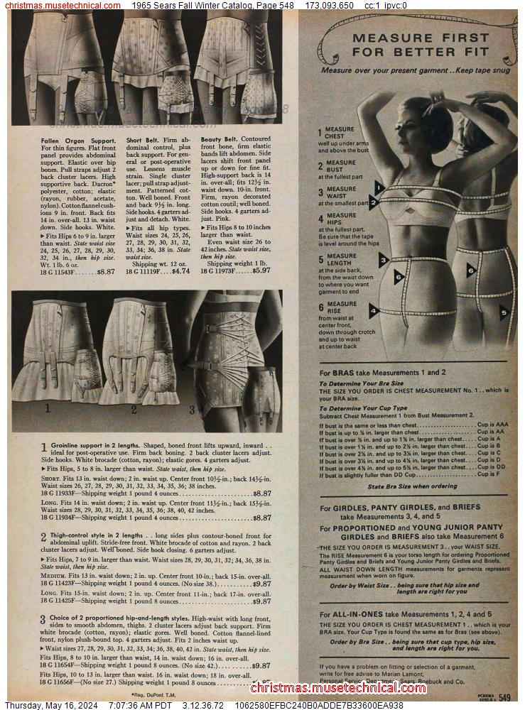 1965 Sears Fall Winter Catalog, Page 548