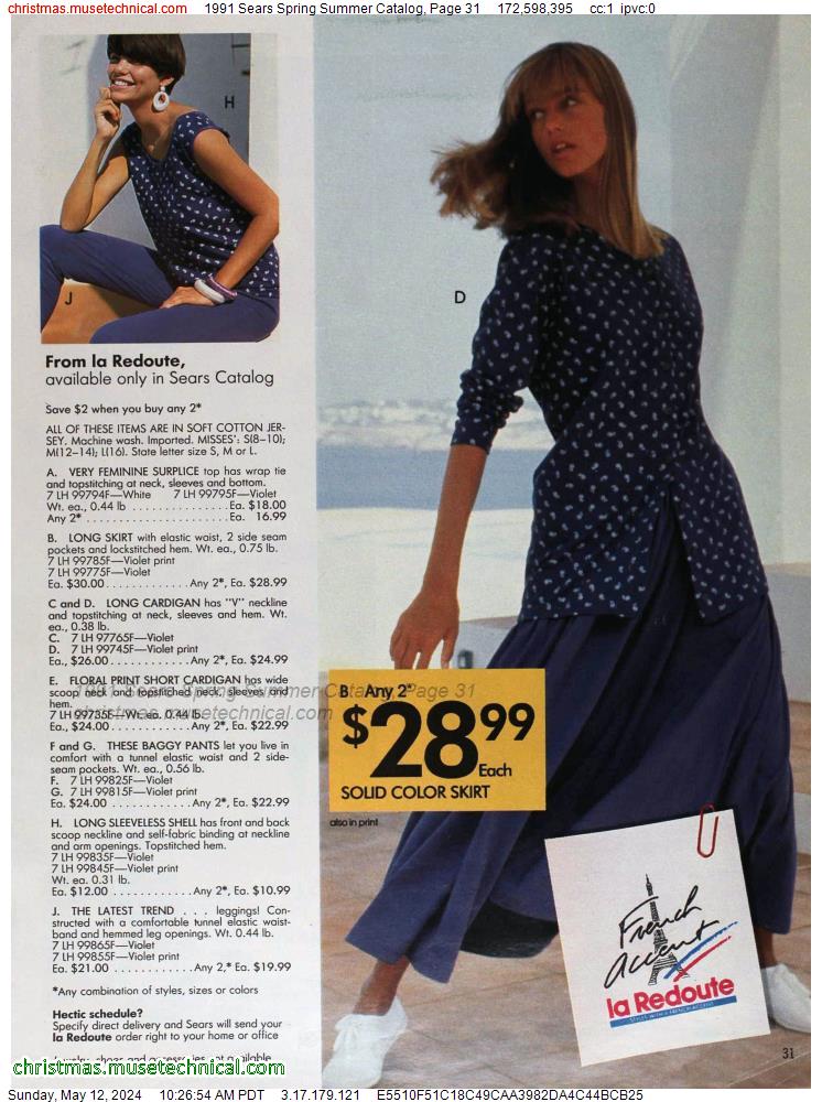 1991 Sears Spring Summer Catalog, Page 31