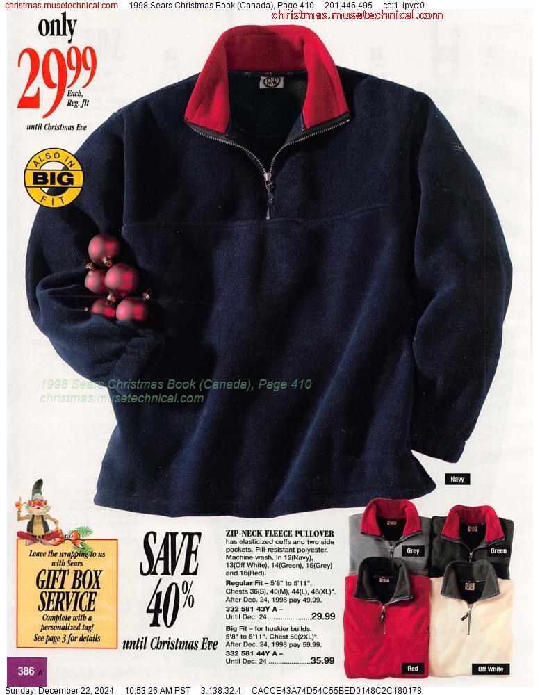 1998 Sears Christmas Book (Canada), Page 410