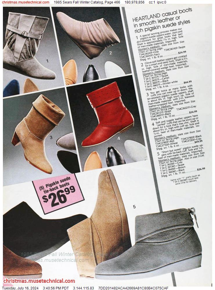 1985 Sears Fall Winter Catalog, Page 466