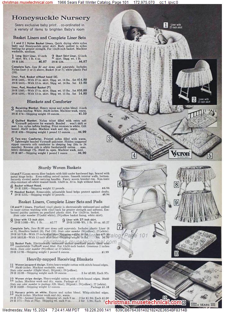 1966 Sears Fall Winter Catalog, Page 101