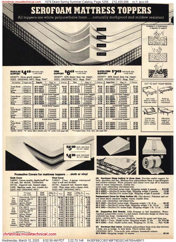 1978 Sears Spring Summer Catalog, Page 1256