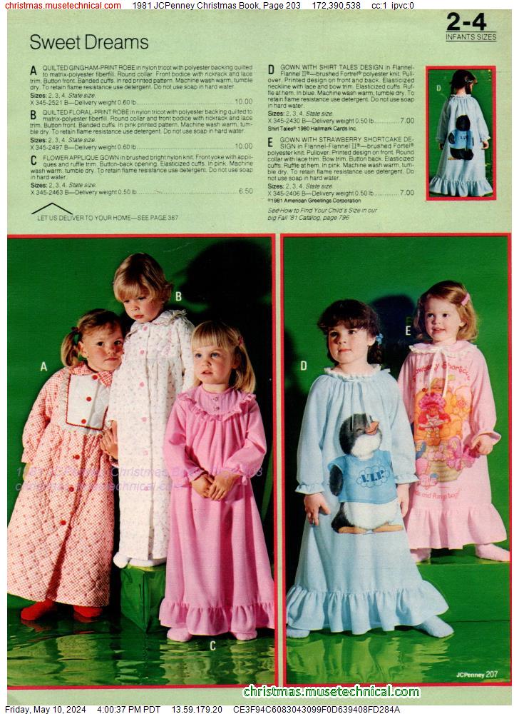 1981 JCPenney Christmas Book, Page 203