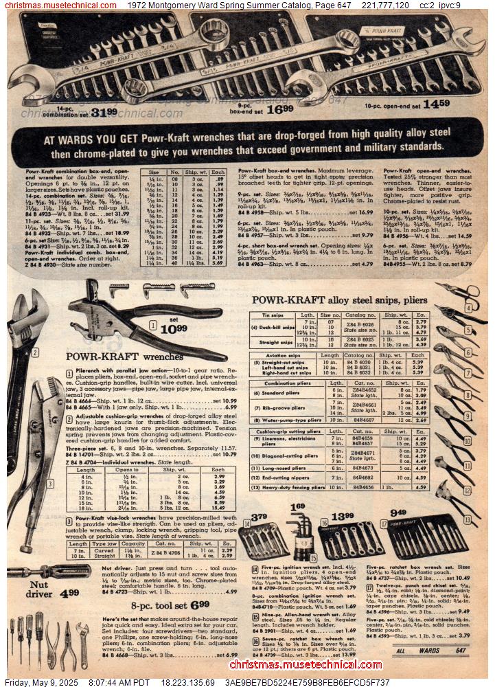 1972 Montgomery Ward Spring Summer Catalog, Page 647