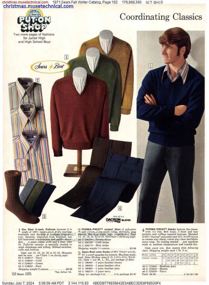 1971 Sears Fall Winter Catalog, Page 152