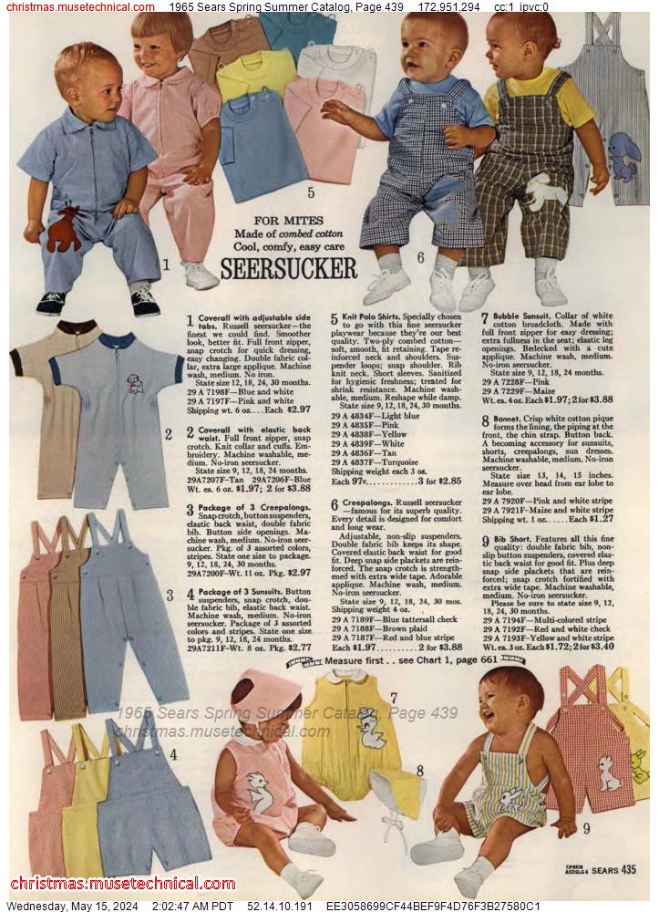 1965 Sears Spring Summer Catalog, Page 439