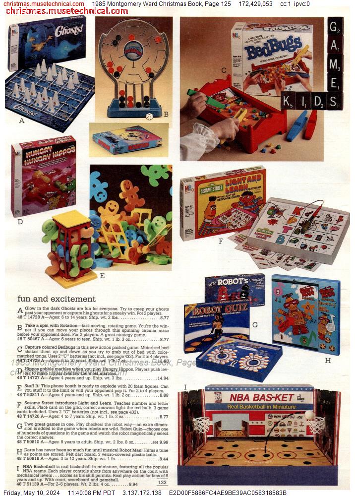 1985 Montgomery Ward Christmas Book, Page 125