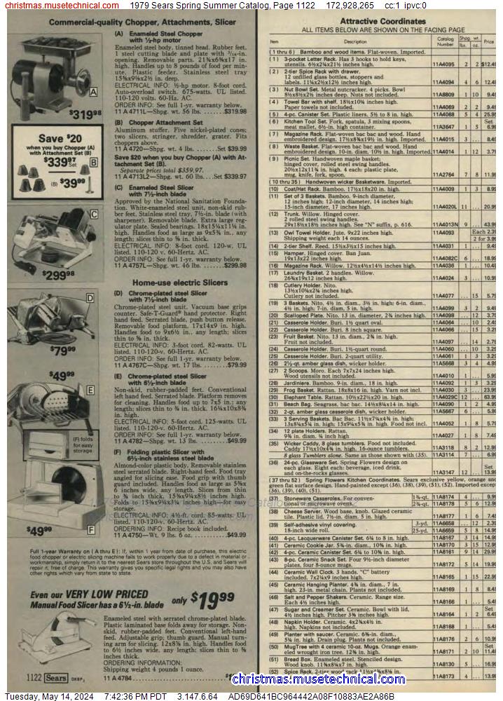 1979 Sears Spring Summer Catalog, Page 1122
