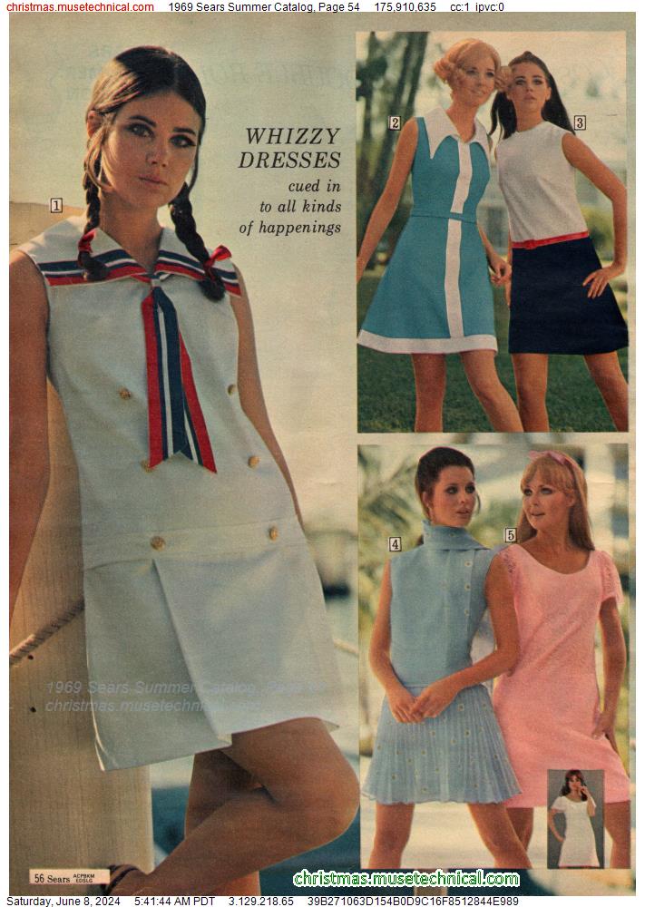 1969 Sears Summer Catalog, Page 54