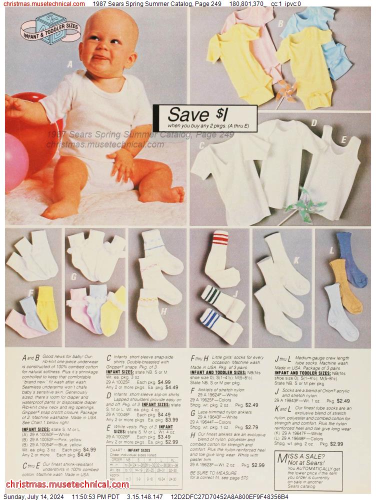 1987 Sears Spring Summer Catalog, Page 249