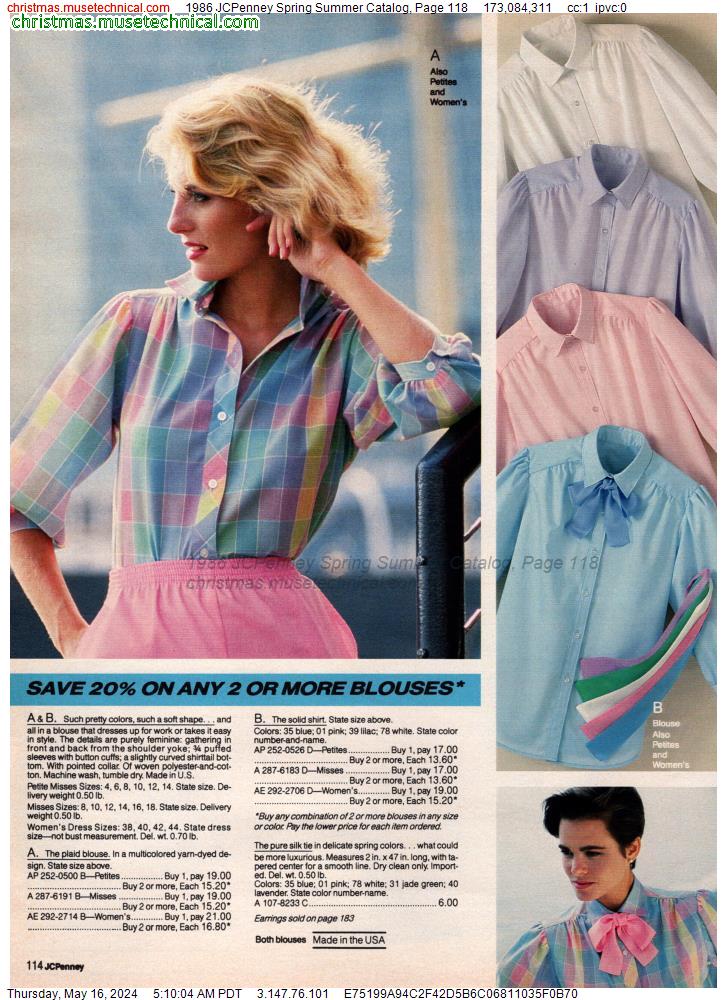 1986 JCPenney Spring Summer Catalog, Page 118