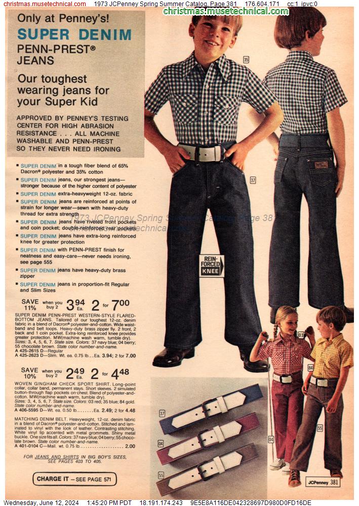 1973 JCPenney Spring Summer Catalog, Page 381