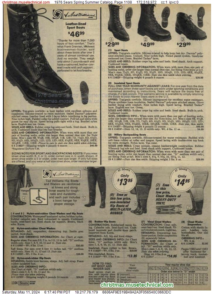 1976 Sears Spring Summer Catalog, Page 1108