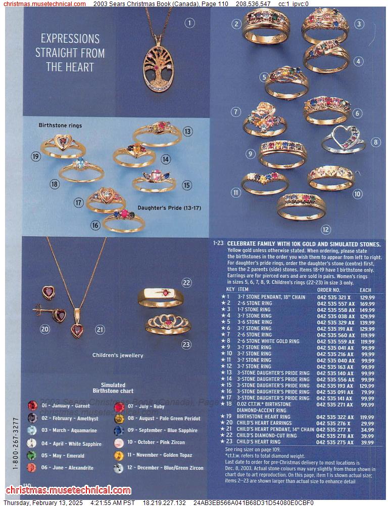 2003 Sears Christmas Book (Canada), Page 110