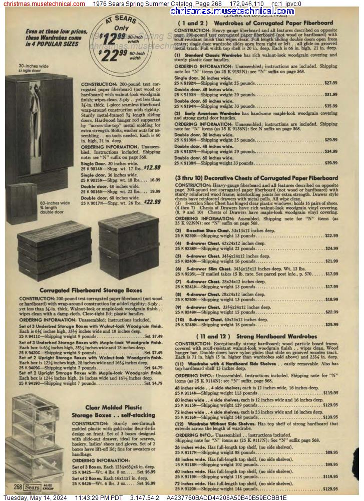 1976 Sears Spring Summer Catalog, Page 268