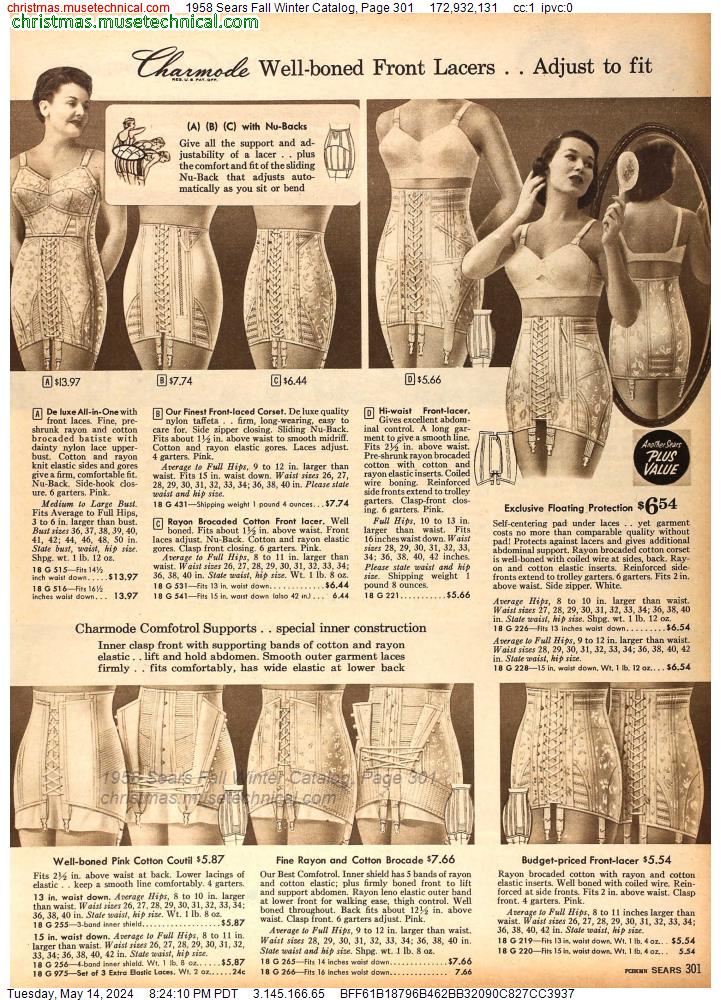 1958 Sears Fall Winter Catalog, Page 301