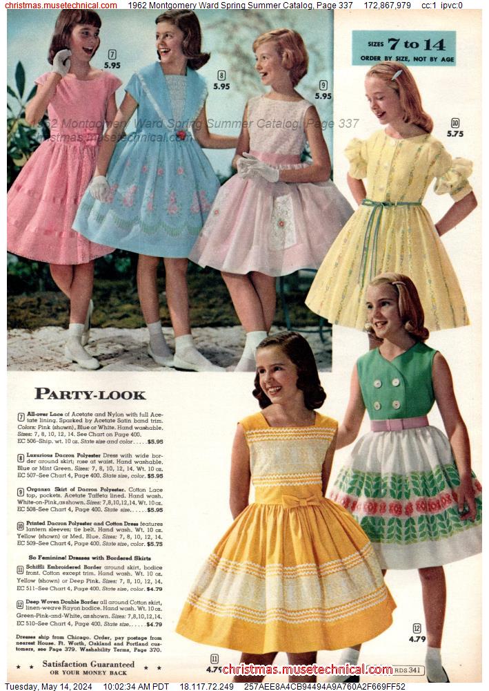 1962 Montgomery Ward Spring Summer Catalog, Page 337