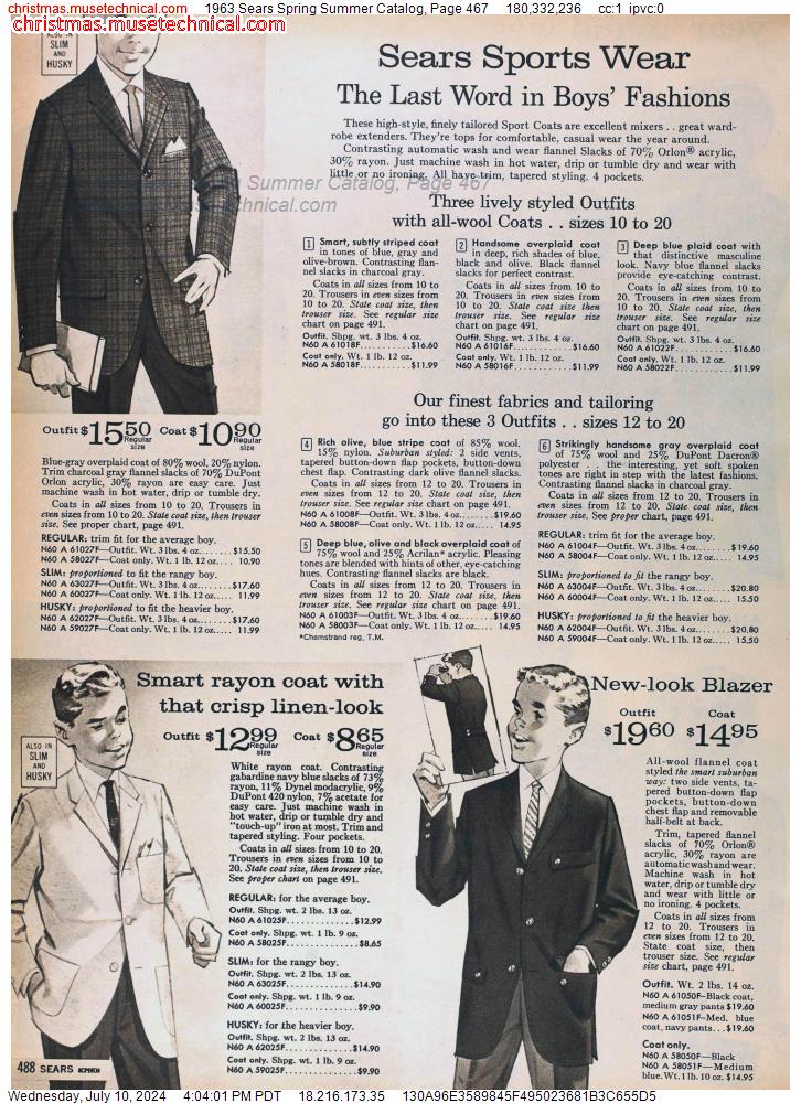 1963 Sears Spring Summer Catalog, Page 467