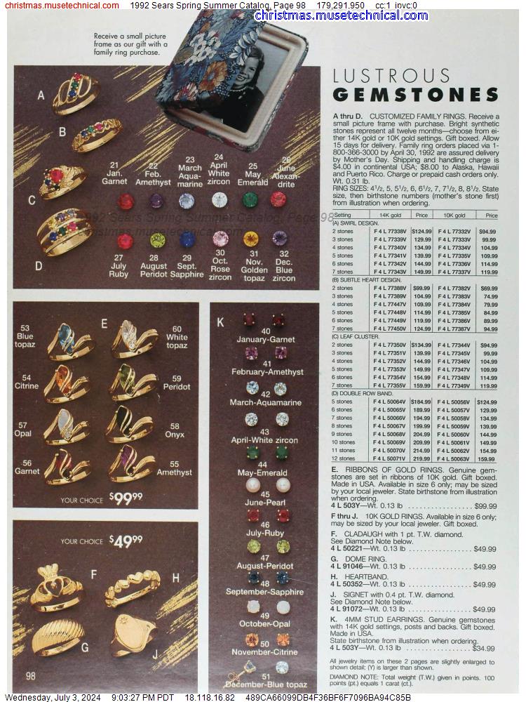 1992 Sears Spring Summer Catalog, Page 98