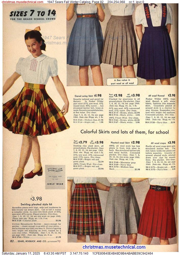 1947 Sears Fall Winter Catalog, Page 82