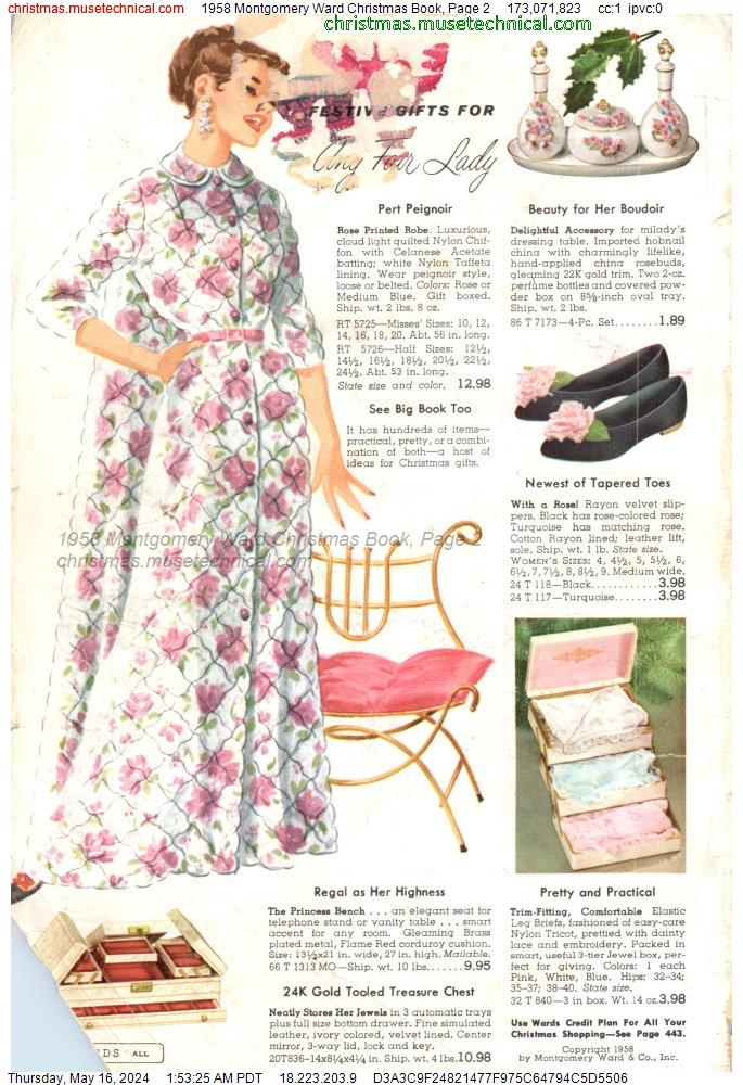 1958 Montgomery Ward Christmas Book, Page 2