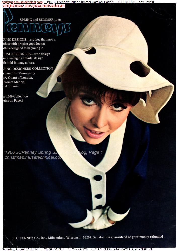 1966 JCPenney Spring Summer Catalog, Page 1