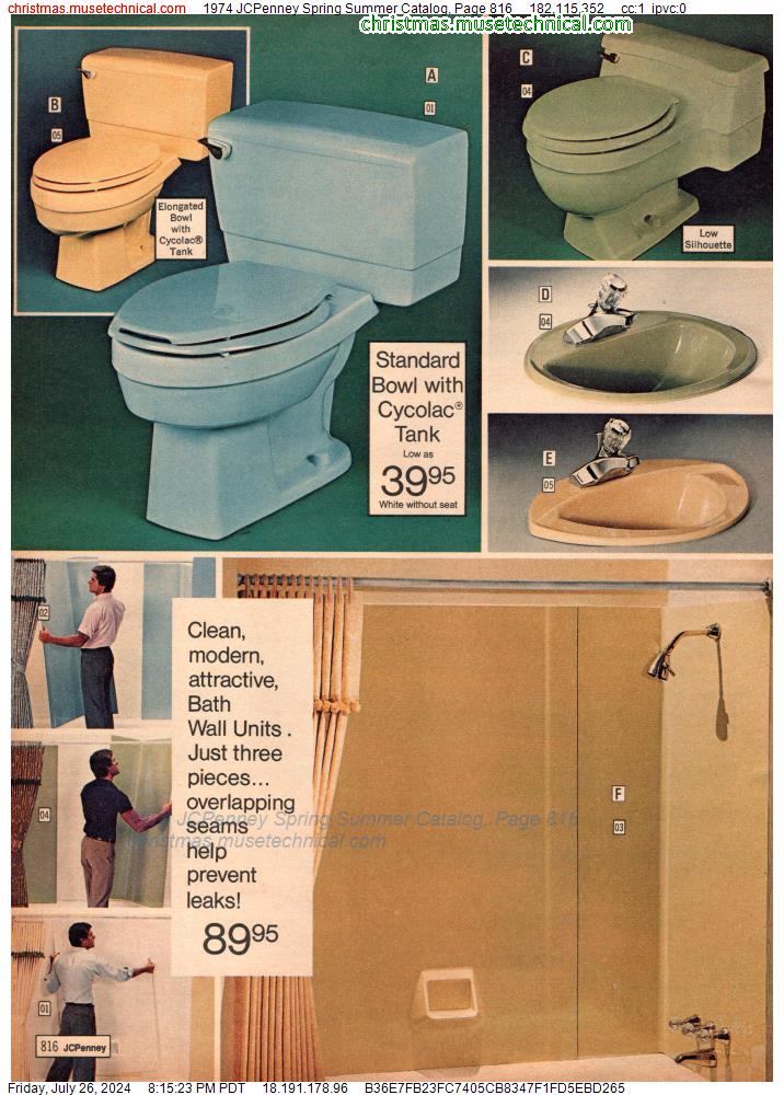 1974 JCPenney Spring Summer Catalog, Page 816