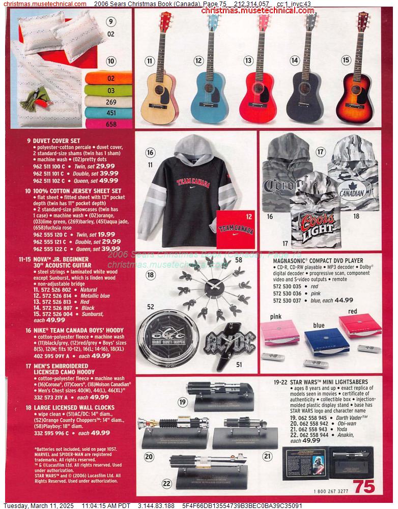 2006 Sears Christmas Book (Canada), Page 75