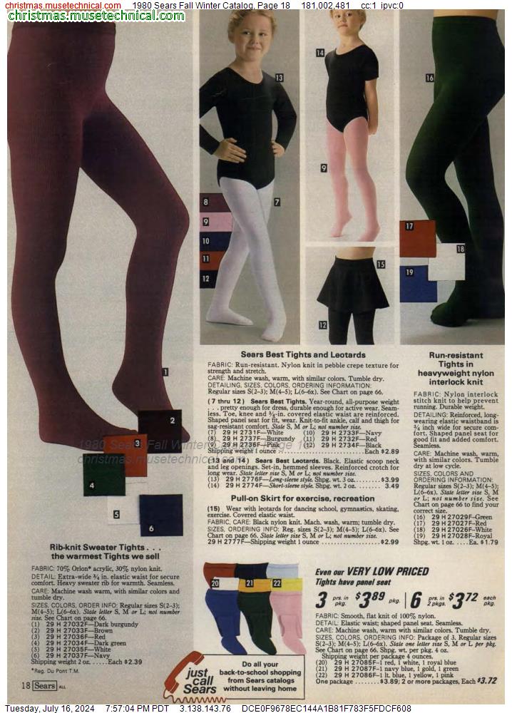 1980 Sears Fall Winter Catalog, Page 18