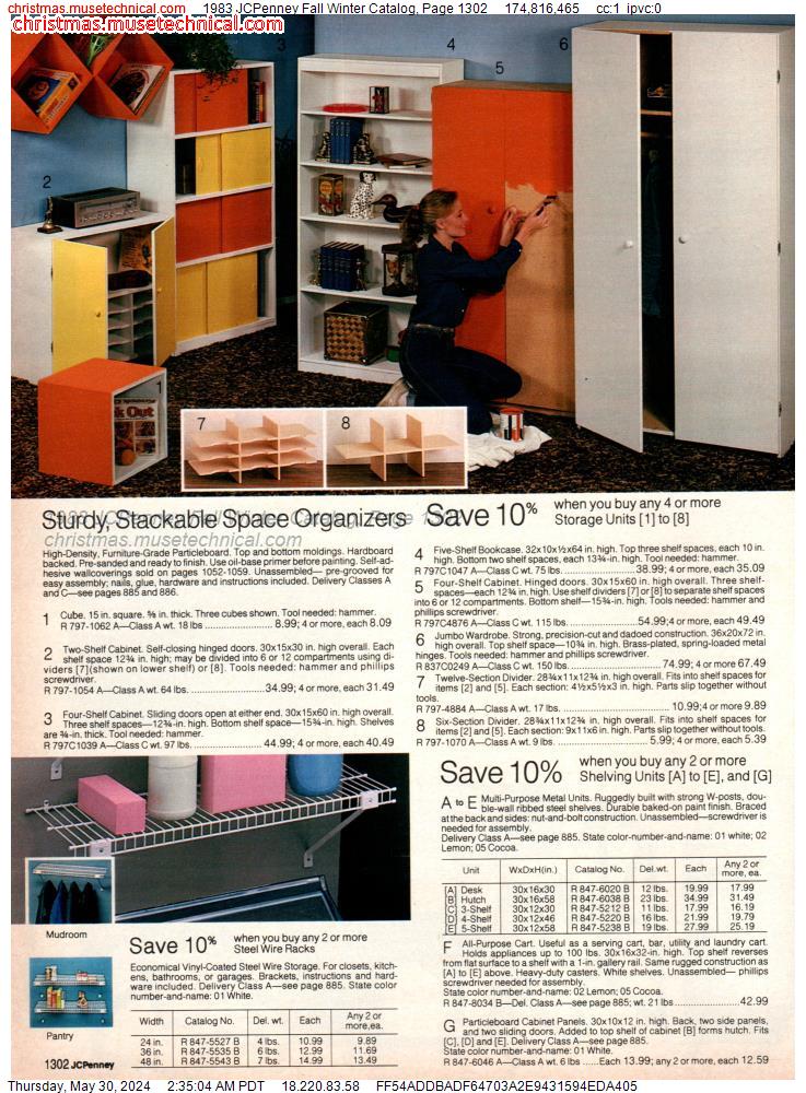 1983 JCPenney Fall Winter Catalog, Page 1302