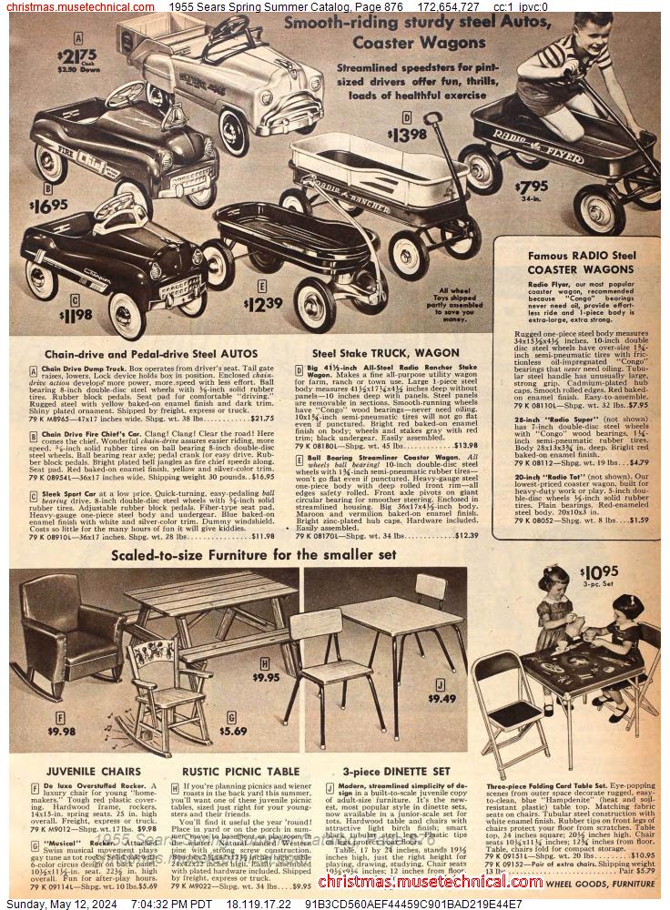1955 Sears Spring Summer Catalog, Page 876