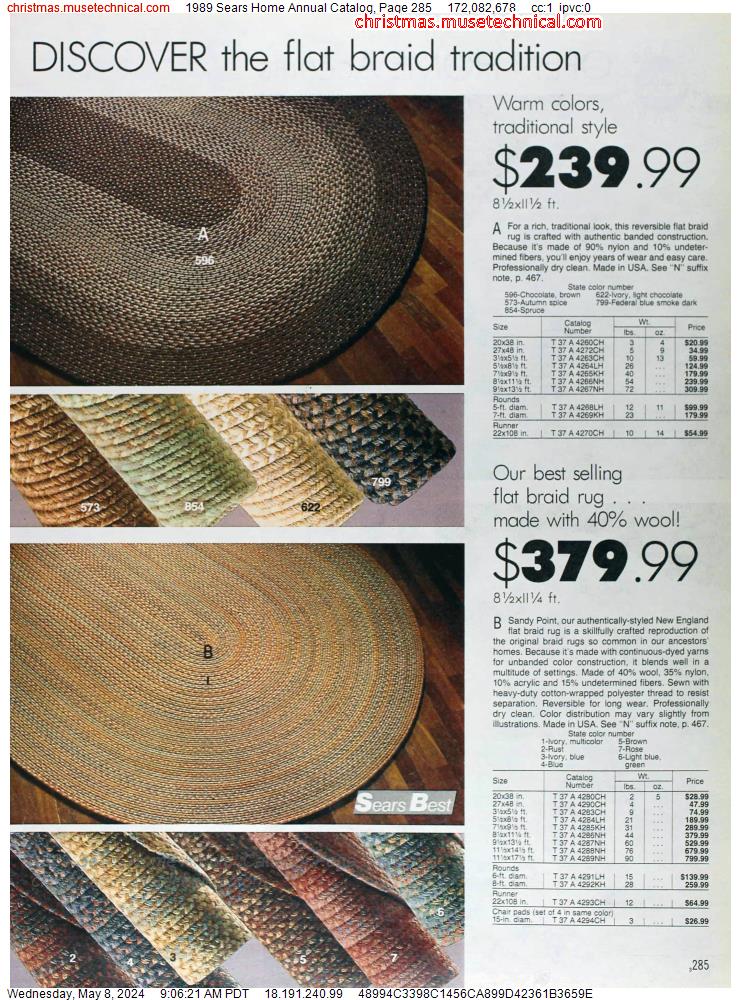 1989 Sears Home Annual Catalog, Page 285