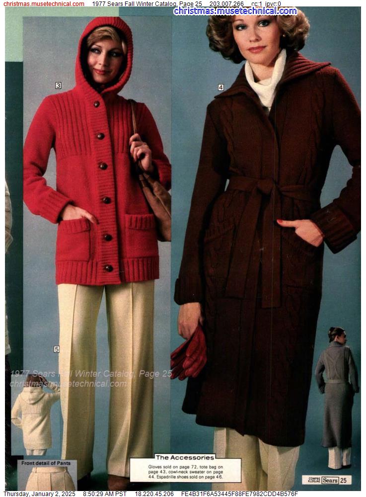 1977 Sears Fall Winter Catalog, Page 25