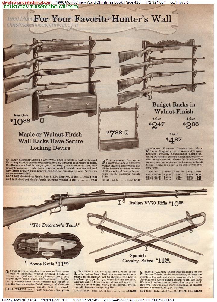 1966 Montgomery Ward Christmas Book, Page 420