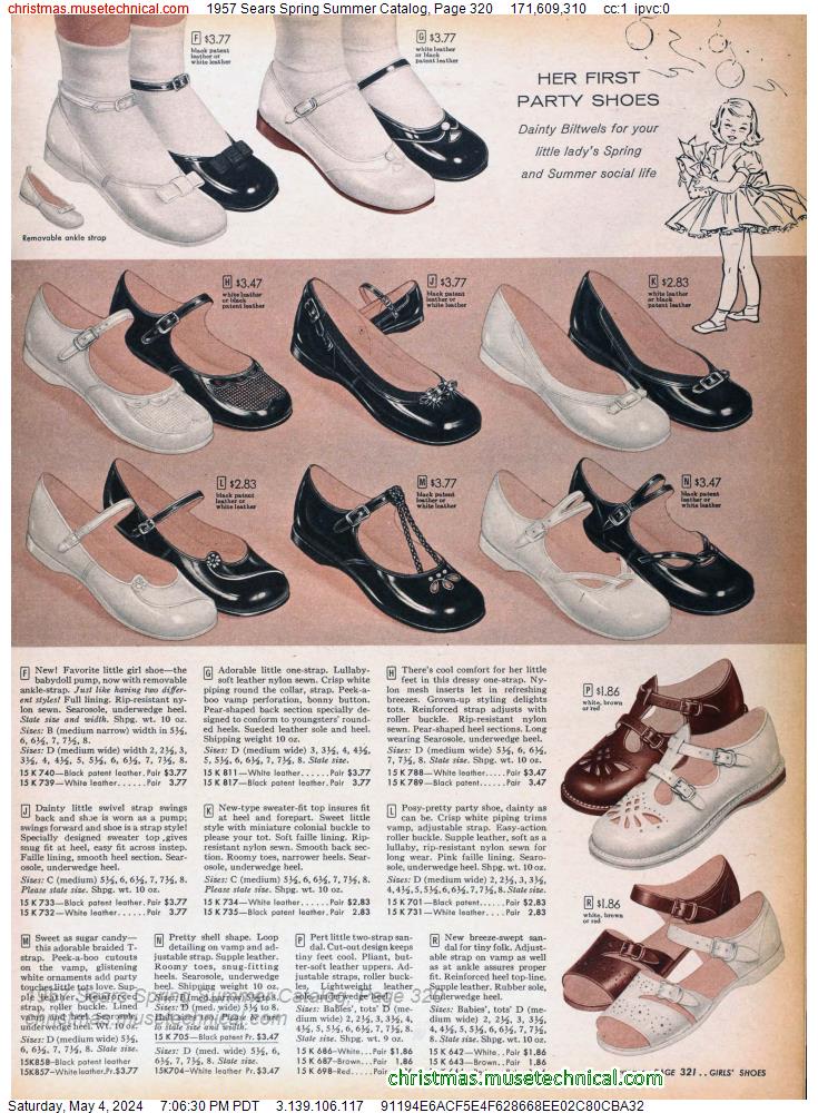 1957 Sears Spring Summer Catalog, Page 320