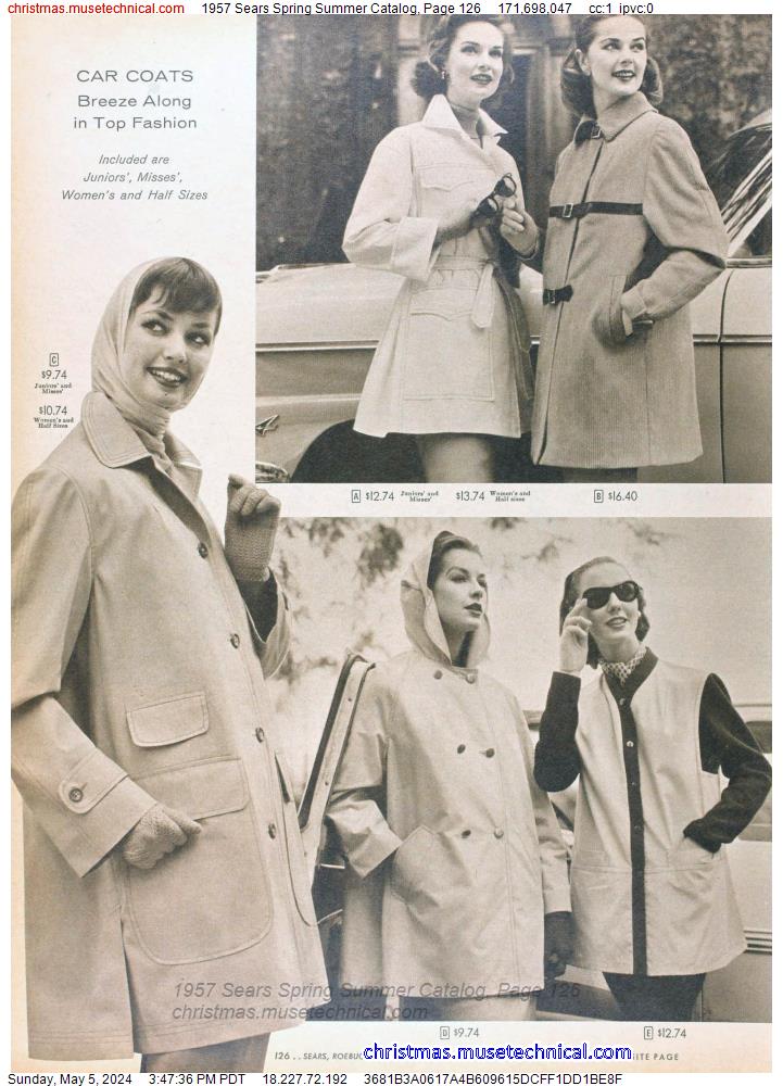 1957 Sears Spring Summer Catalog, Page 126