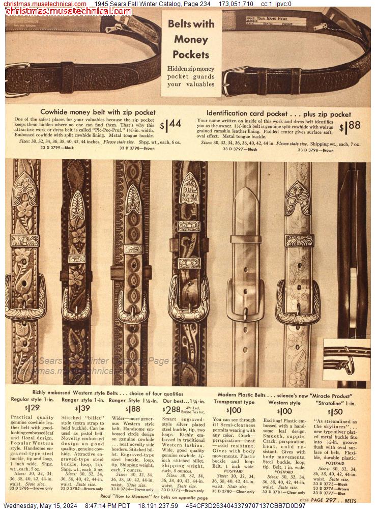 1945 Sears Fall Winter Catalog, Page 234