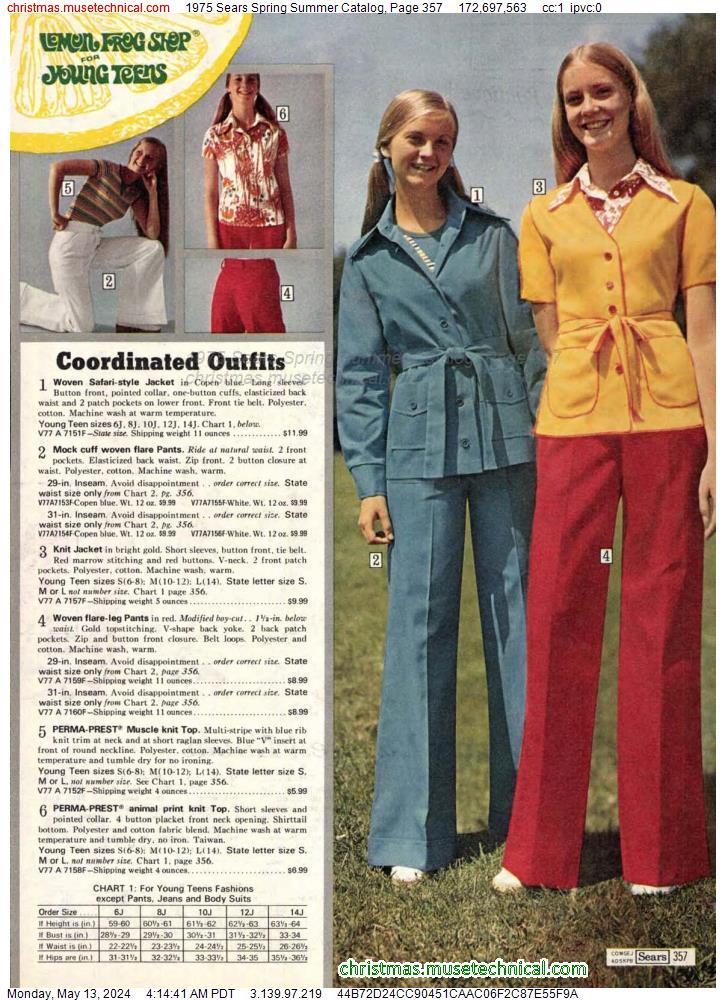 1975 Sears Spring Summer Catalog, Page 357