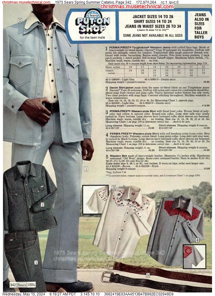 1975 Sears Spring Summer Catalog, Page 342