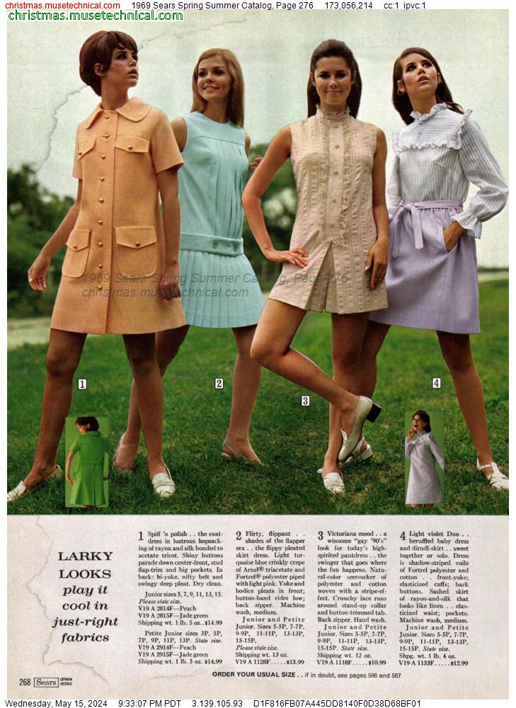 1969 Sears Spring Summer Catalog, Page 276