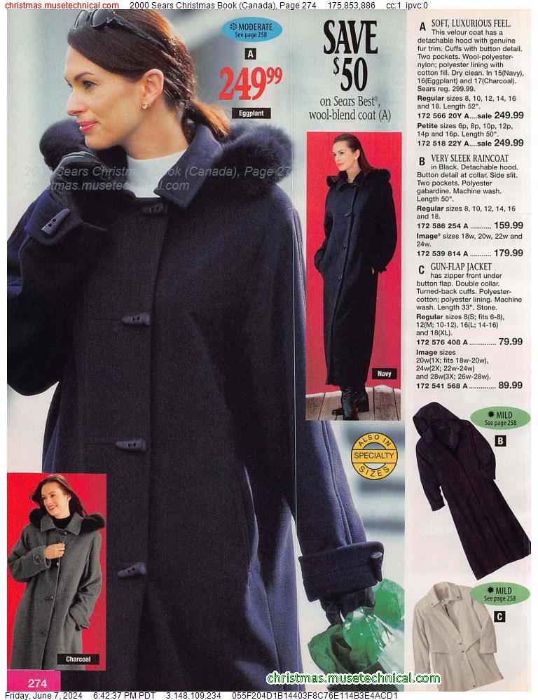 2000 Sears Christmas Book (Canada), Page 274