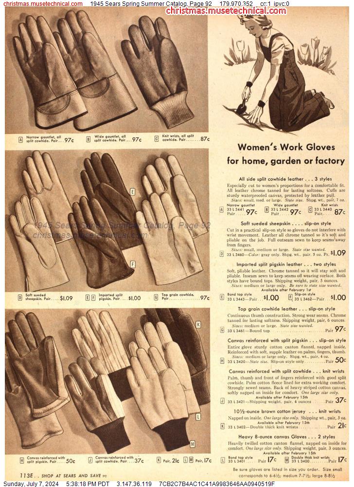 1945 Sears Spring Summer Catalog, Page 92