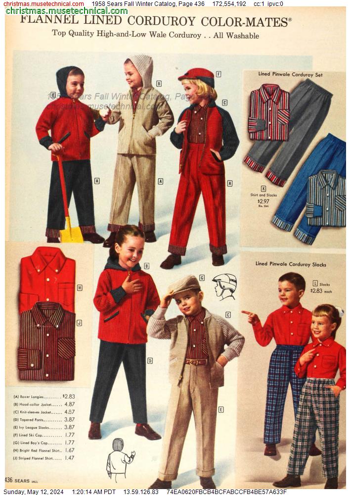 1958 Sears Fall Winter Catalog, Page 436