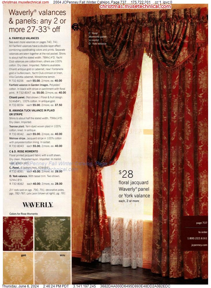 2004 JCPenney Fall Winter Catalog, Page 737
