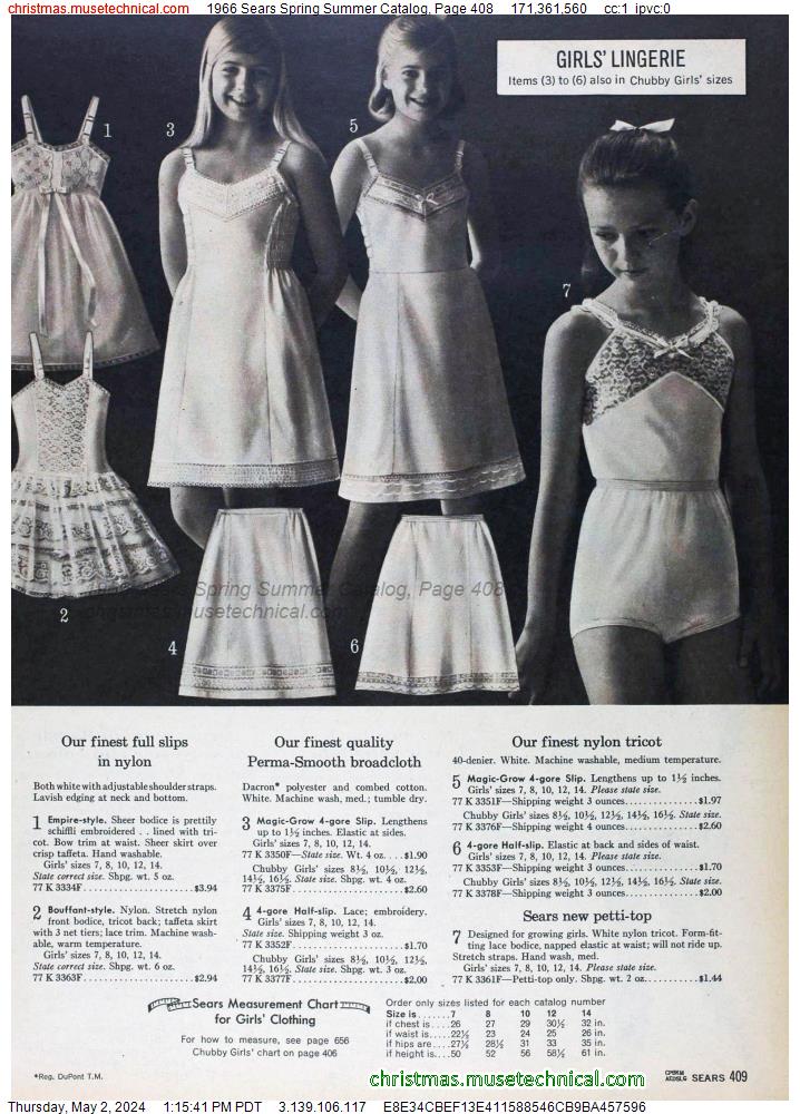 1966 Sears Spring Summer Catalog, Page 408