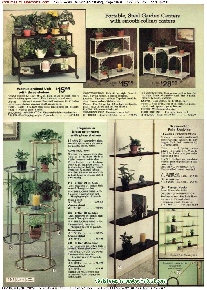 1976 Sears Fall Winter Catalog, Page 1048
