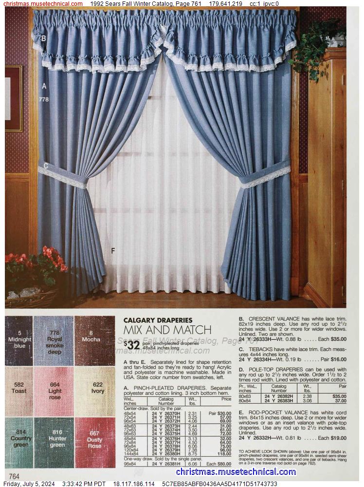 1992 Sears Fall Winter Catalog, Page 761